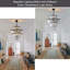 Lustre en cristal de style moderne 20 po avec finition noire, conception à 4 niveaux-1700497681