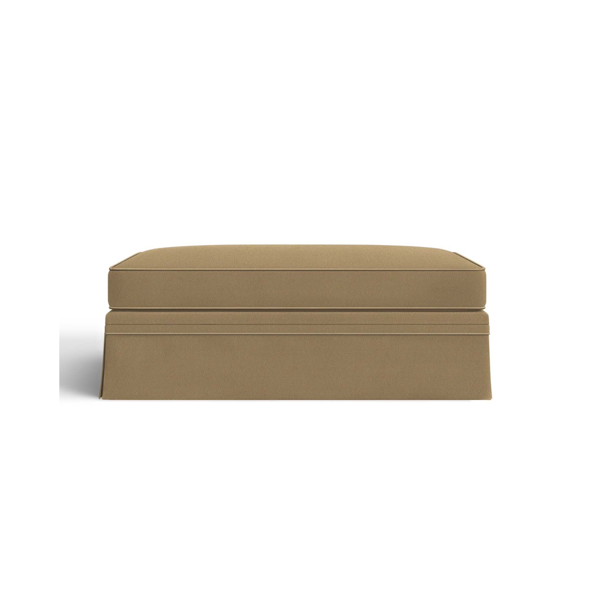 Shelby Upholstered Storage Ottoman, Bella Toast Performance Velvet