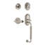 Nostalgic Warehouse Rope Rosette C Grip Handleset with Single Cylinder Deadbolt and Fleur Lever-2114114049-2114114059-2114114063