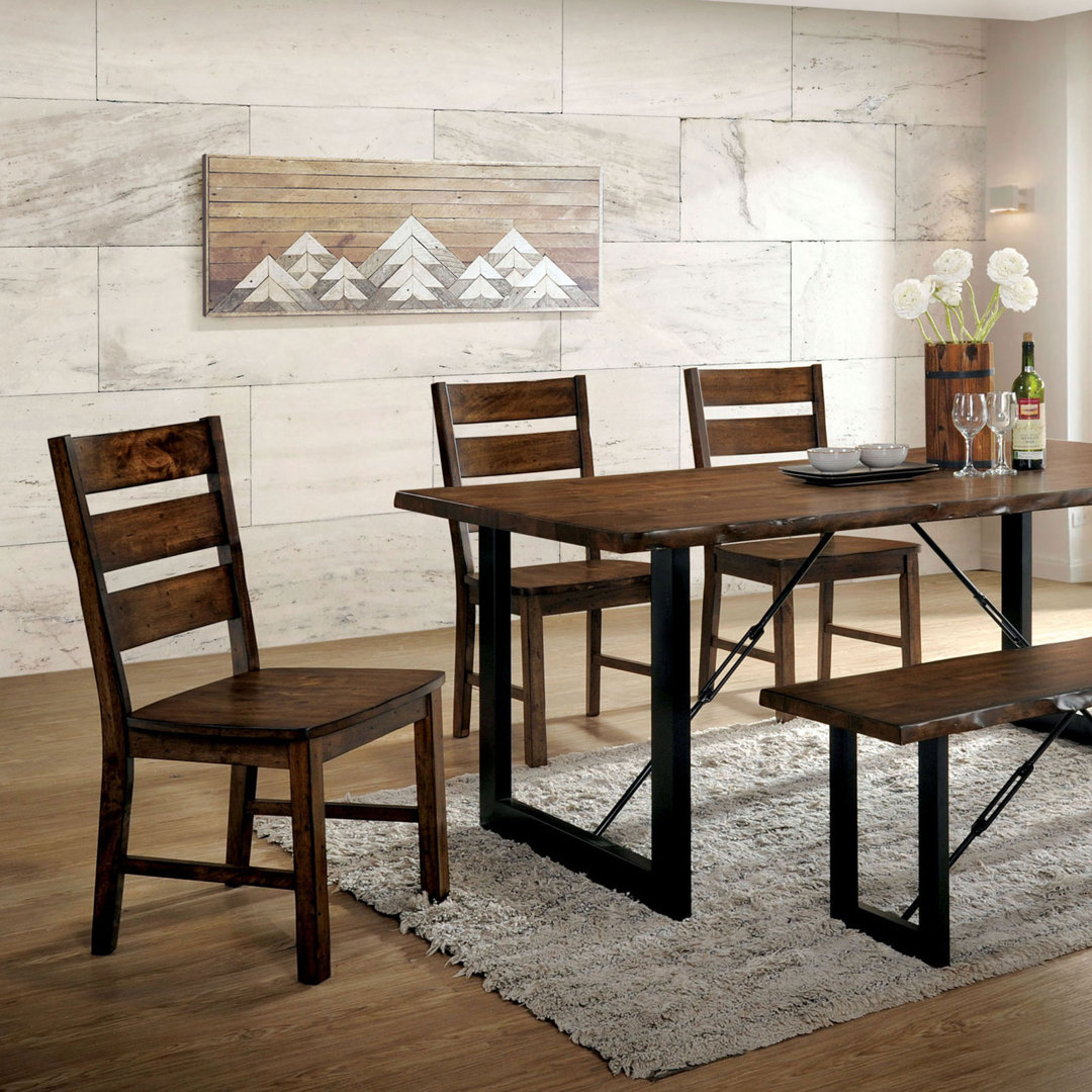 Sherwood Metal Base Dining Table Loon Peak®