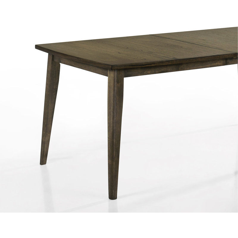 Table de salle à manger rectangulaire rétro noyer de 72 po de largeur avec magnétisme vieilli en bois naturel - Motif