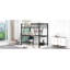 Lit mezzanine simple en métal et lit avec bureau et tablette-651392399