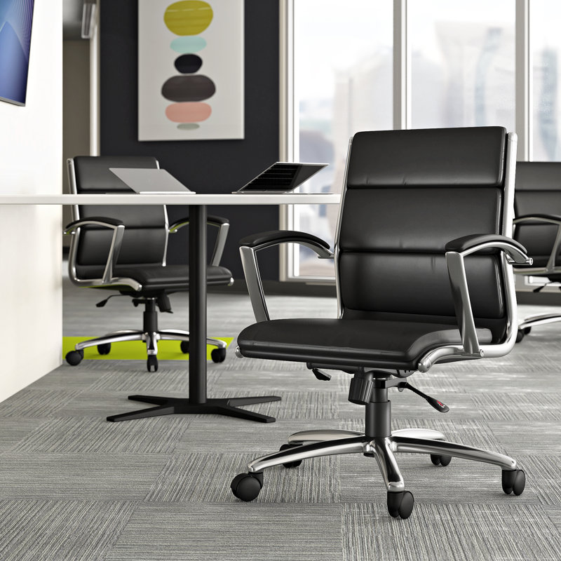 Ayres Vinyl Conference Chair, Black 