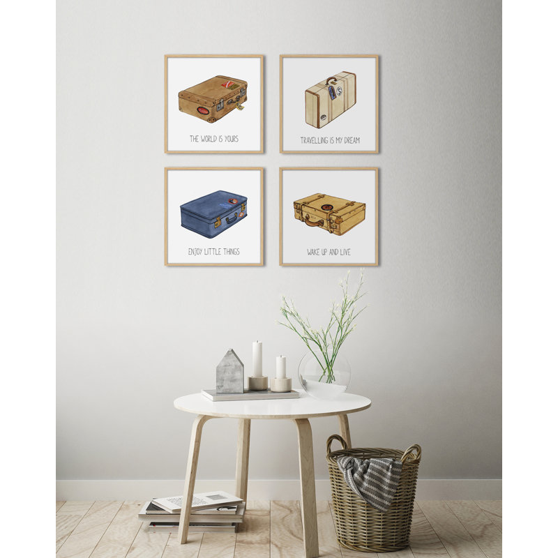 Objects Maleta V 1 Piece Single Picture Frame Painting, 40cm H x 40cm W x 3cm D