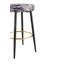 Ensemble de 2 tabourets de bar à hauteur de comptoir, tabourets de chaise de salle à manger rembourrés, repose-pieds pour îlot de cuisine et bar