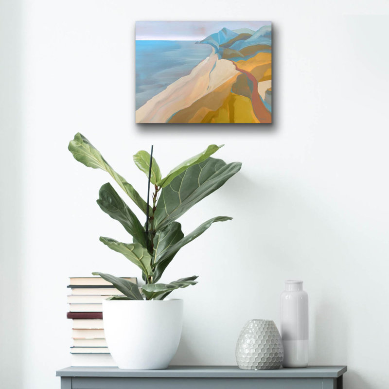 «Point Mugu» par Pete Oswald, art mural en verre acrylique, H 12 po x l 16 po x P 0,13 po