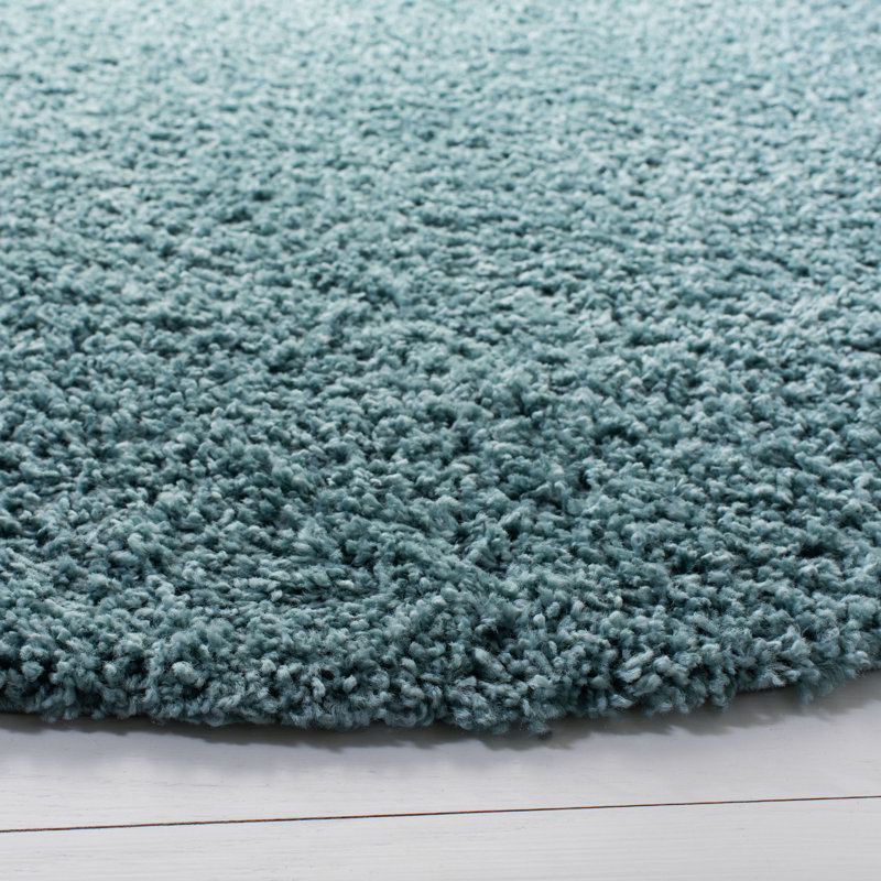 Primo Shag Performance Solid Color Rug, Round 6'7"