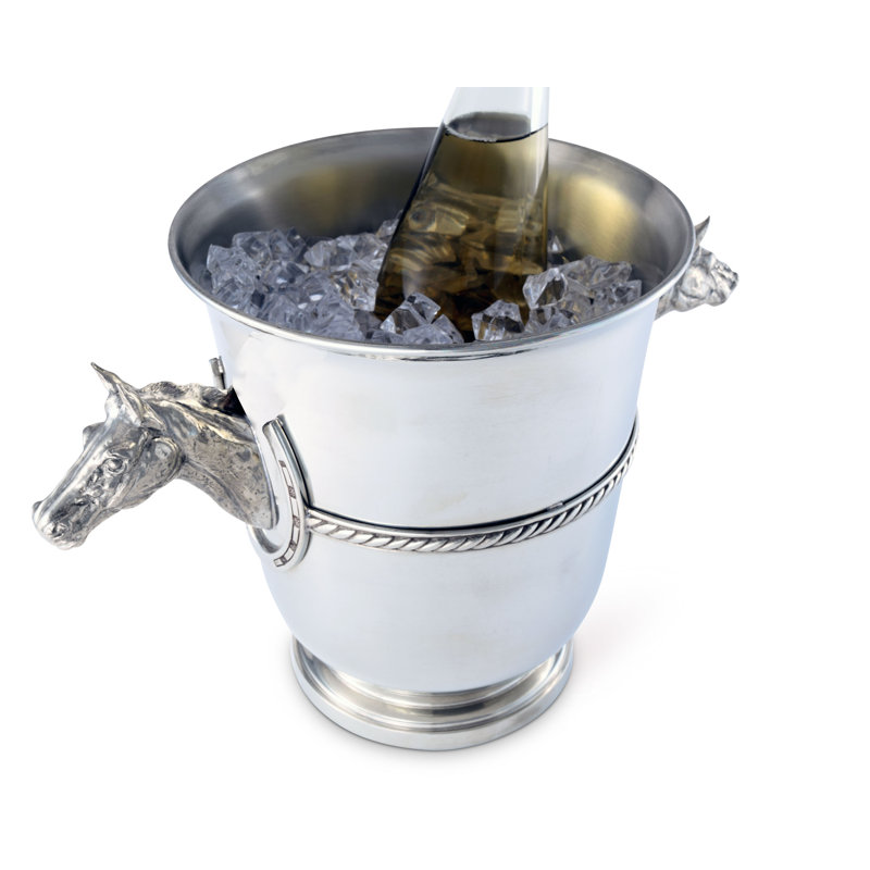 Equestrian Pewter Champagne Bucket