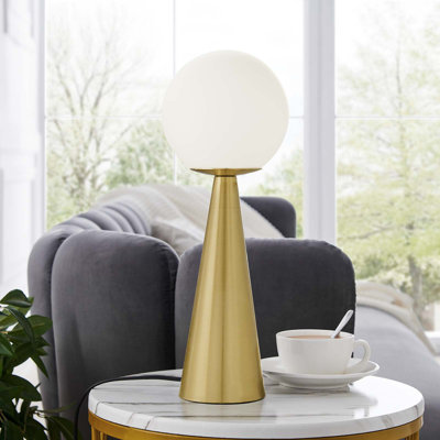 Modway Apex Glass Globe Glass Table Lamp