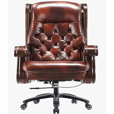 Fauteuil de direction en cuir véritable Penn