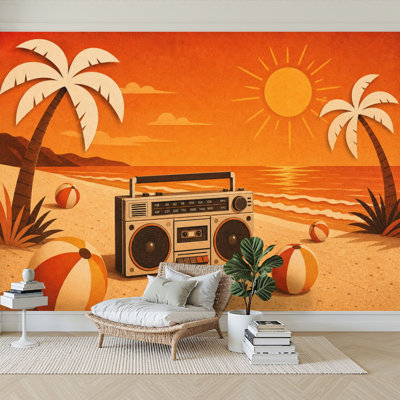 Papier peint adhésif auto-adhésif moderne pour la chambre à coucher L 69 po x l 96 po Peel and Stick