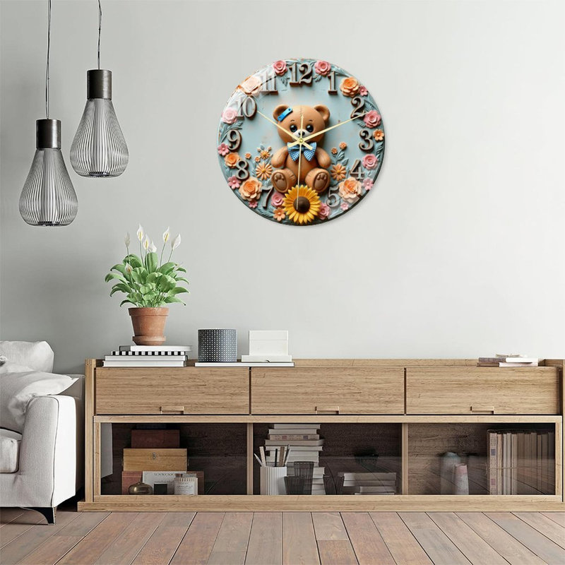 Horloge murale Teddy Bear