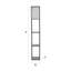 Lena Struttura 160cm Floor Lamp Wooden Shelves Floor Lamp in 4 Colours-73227444-115046285