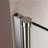 Pivot Swing Single Glass Panel Shower Door 34 In.W X 72 In.H-115110809