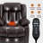 Dual Motor Infinite Position Up To 350 LBS Electric Medium Size Brown Power Lift Recliner Chair With 8-Point Vibration Massage And Lumbar Heating-1037415577