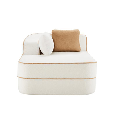 Canapé gauche ELYSEES avec coussins en tissu