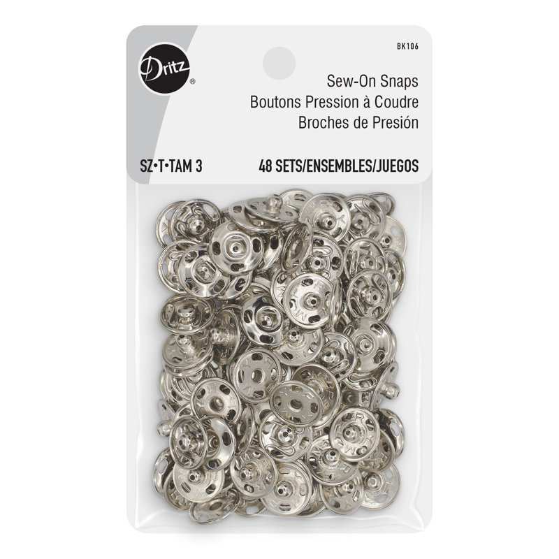 Dritz Snaps, 1/2 ", argent, 48 ensembles