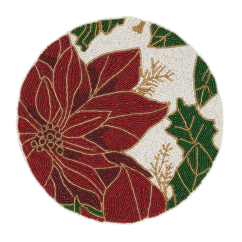 Napperon Shimmering Poinsettia