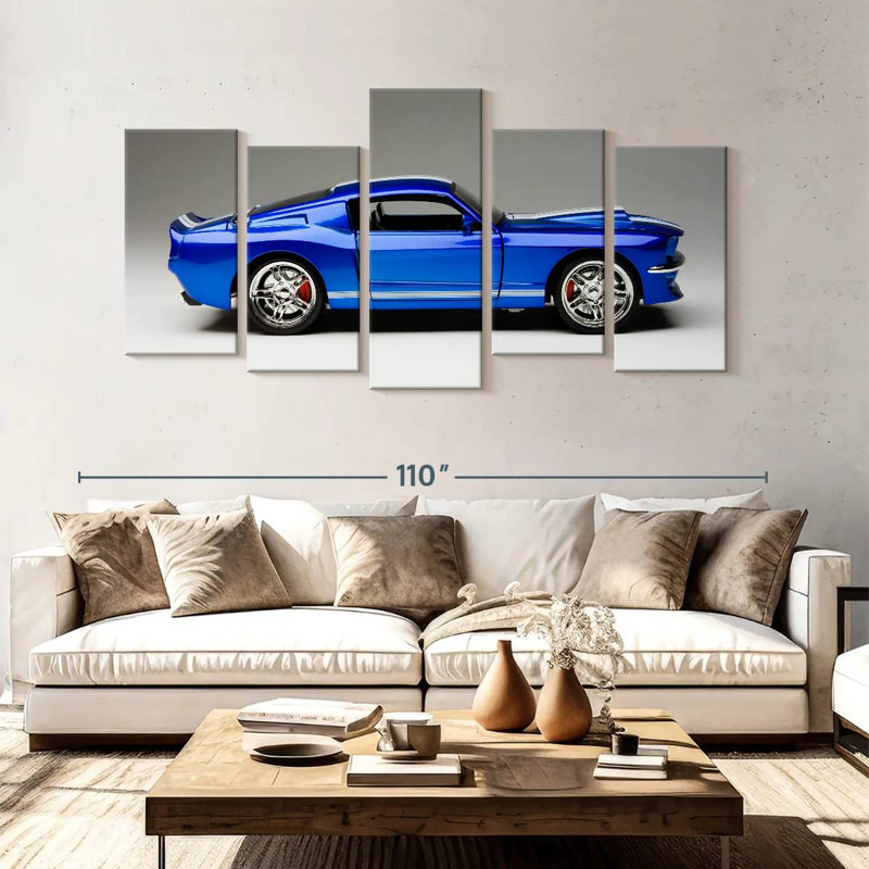 Voiture de sport Mehar Old Blue, H 48 po x l 94 po