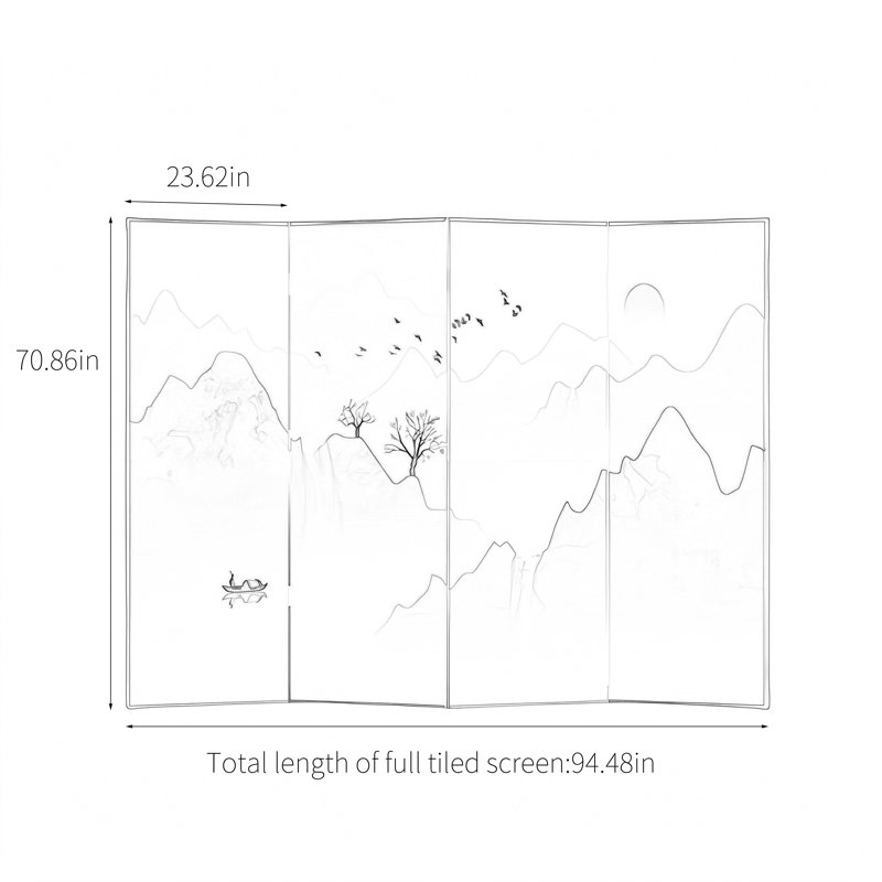 Ashford, 70.86" H x 94.48" W x 1.37" D