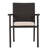 Stackable Dining Chair, Multi Brown, With Cushion, Weather , 26.82" D, No Assembly Needed Stackable, 35.93" H, Required