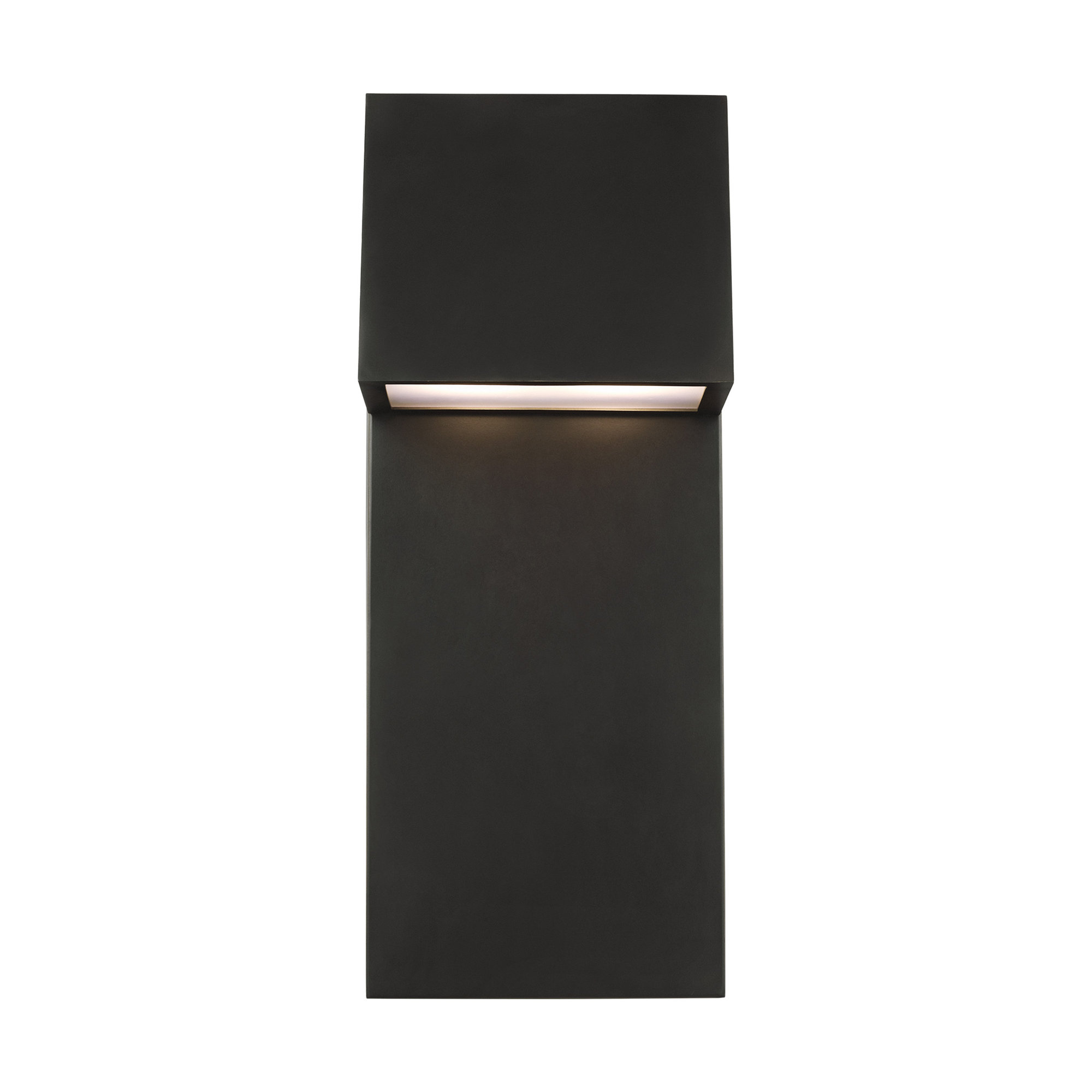 Canto Outdoor Aluminum LED Wall Light, 25" H x 10" W x 6.38" D, Antique Bronze