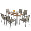 Sutiya Rectangular 7 - Piece 6 - Person 162.6Cm Outdoor Table Set