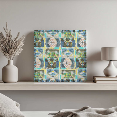 «Blue Veil I» par Melissa Wang, reproduction d'art sur toile