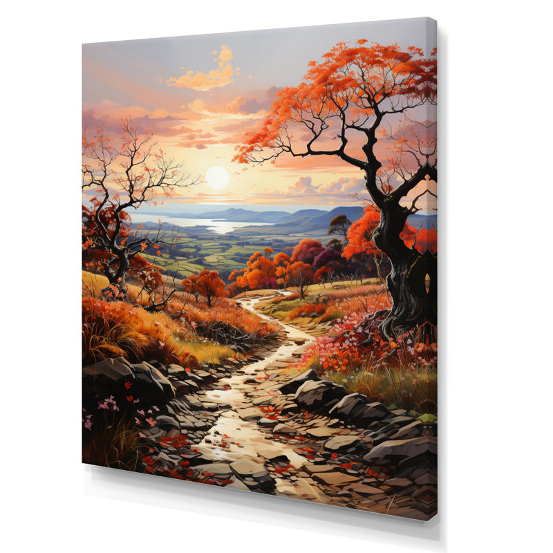 «Bazo Countryside Autumnal Orchard», reproduction sur toile, H 20 po x l 12 po x P 1 po, Toile tendue