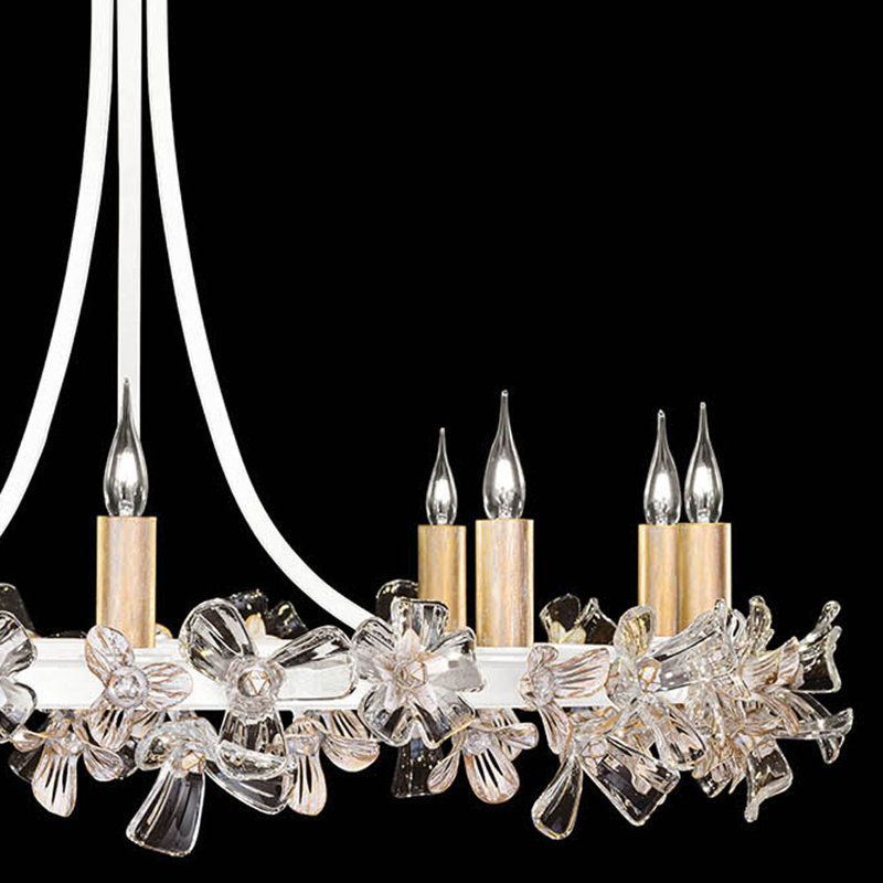 Azu 10 - Light Chandelier, White