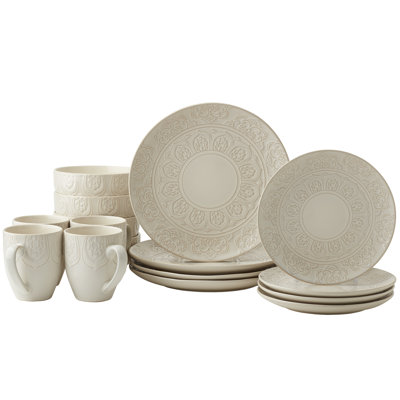 Tabletops Gallery Brielle Dinnerware Set - Service for 4