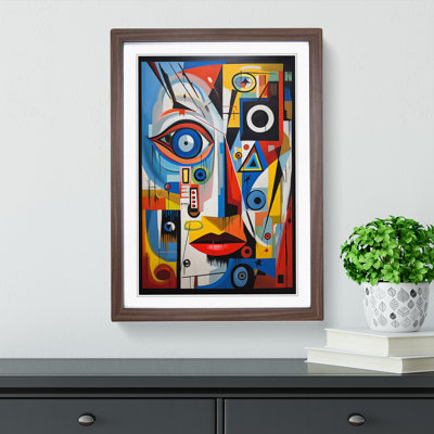 Eye Constructivism - Single Picture Frame Print on Wood