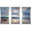 "Aqua Blue Morning", reproduction sur acrylique 3 pièces-1155291313