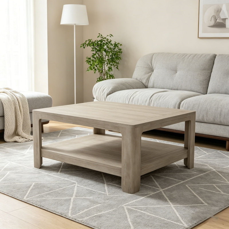 Table basse carrée avec rangement