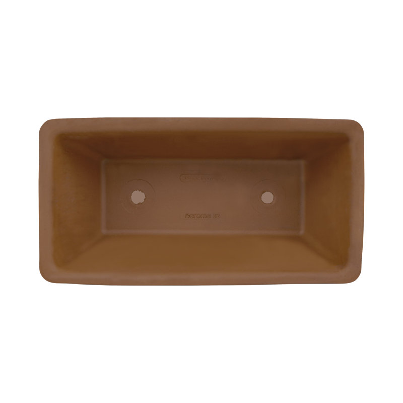Villa Veranda 12.75 In. Dia X 5.5 In. H Indoor/outdoor Natural Clay Window Box Pot