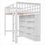 Loft Bed With 8 Open Storage Shelves And Built-In Ladder-72479347-72479346