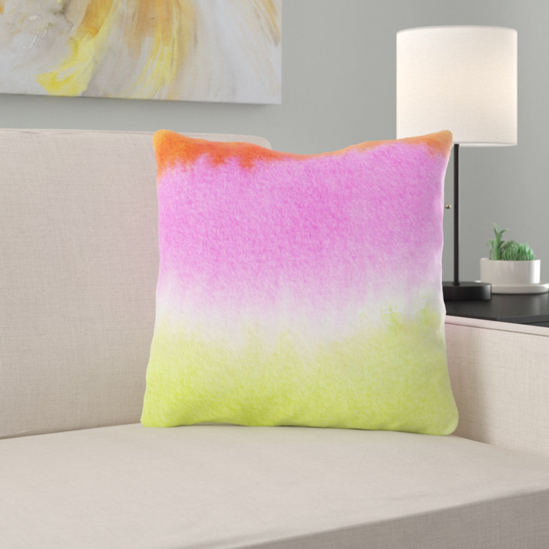 Outdoor Reversible Throw Pillow, Microsuede, Indoor
