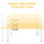 Table pliante portative jaune pâle 4 pi 4 po maximum pliable pour l'intérieur et l'extérieur 135 kg-609034326
