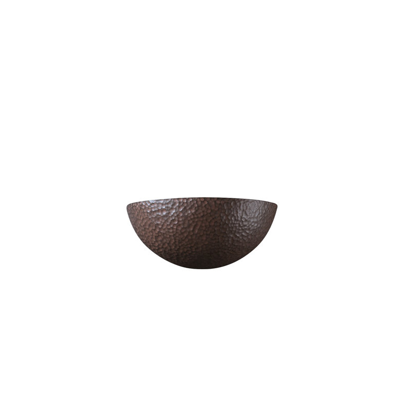 Maarten Ceramic Half Moon, Hammered Iron