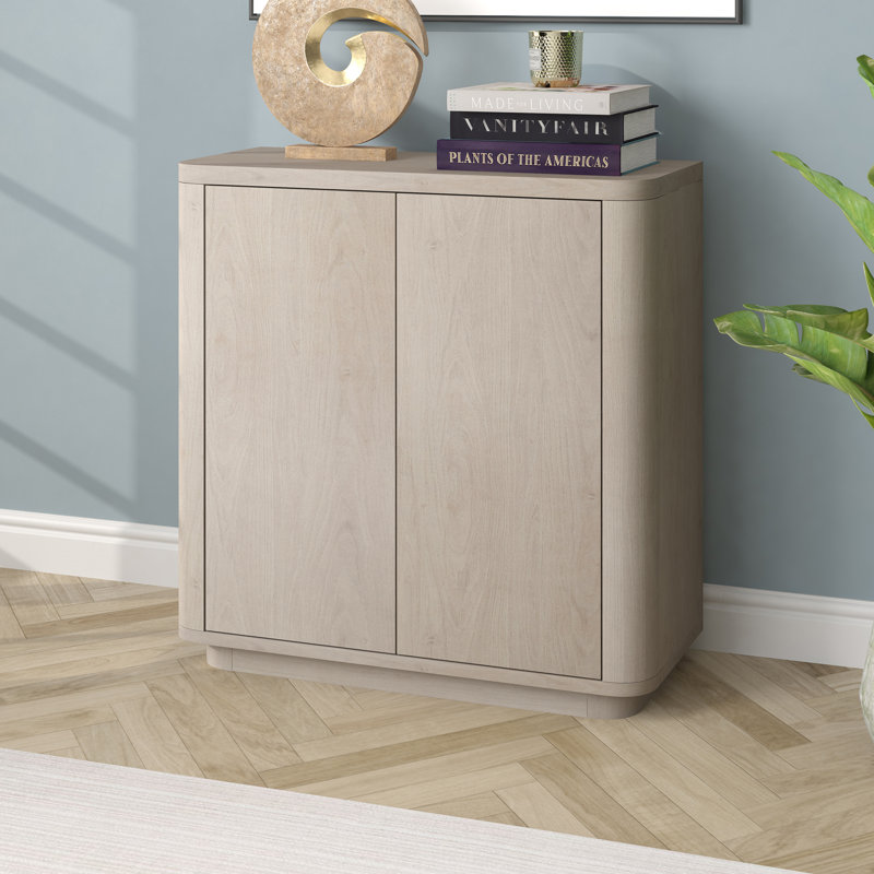 Plympton 32" Wide Rectangular Accent Cabinet, Alder White