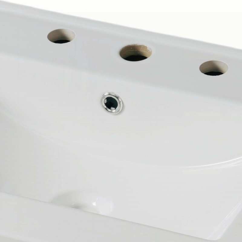 Meuble-lavabo sophistiqué avec des matériaux de qualité et un design élégant, Blanc