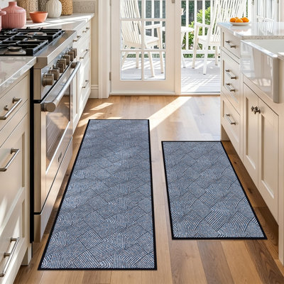 Anti-Fatigue Non-Skid Waterproof Cushioned Kitchen Mat (Set Of 2)