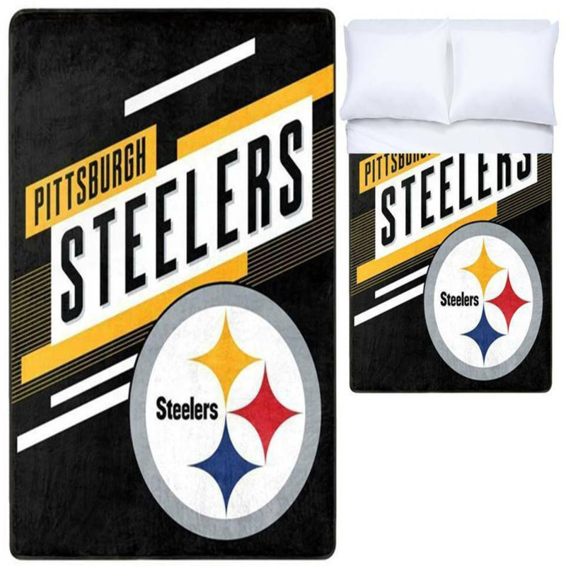 Throw Blanket, 55" W x 70" L, Pittsburgh Steelers