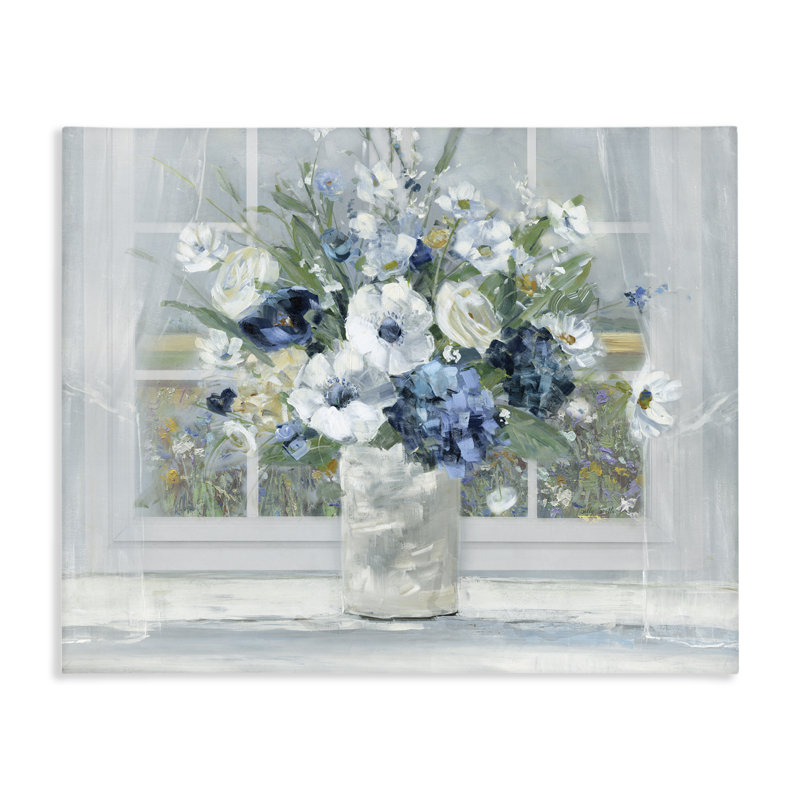 «Blue Hydrangea & Anemone Bouquet», conception par Sally Swatland, H 24 po x l 30 po