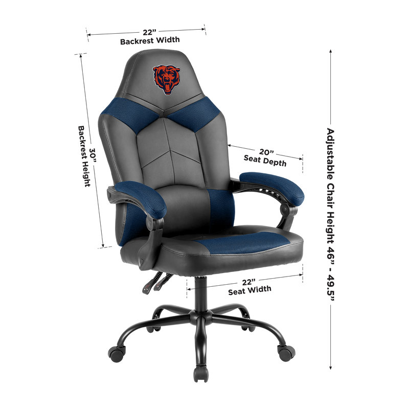 Executive Chair with Headrest, NFL Chicago Bears