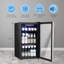  Refroidisseur à vin et à boissons de 26 bouteilles Havato - 3,1 pieds cubes Ft, autoportant, porte en verre transparent, blanc, pour la maison / bureau / bar-79151633
