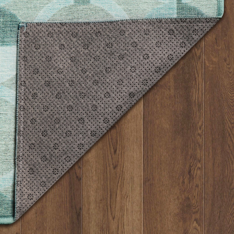 Performance Flatweave Washable Geometric Indoor / Outdoor Rug, Rectangle 3' x 5'