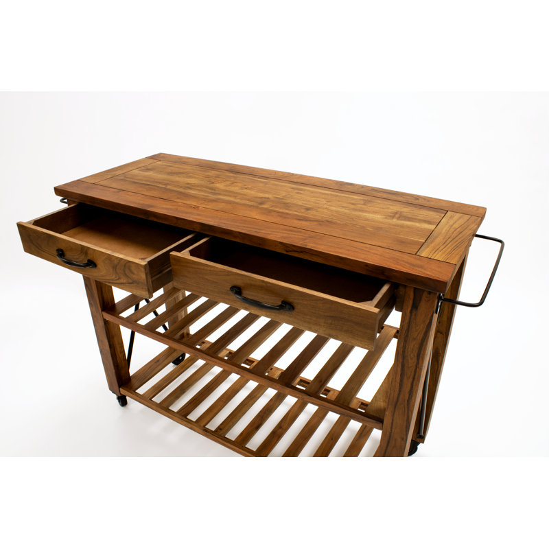 Leola Solid Wood Kitchen Cart