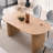 70.8" Oval Dining Table For 4, Modern Farmhouse Kitchen Table For 6, Rustic Large Dinner Table For Dining Reception Room-1358629853