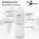 Keilee 52'' 3-ABS-Blade Propeller Standard Ceiling Fan with Remote Control and no Light
